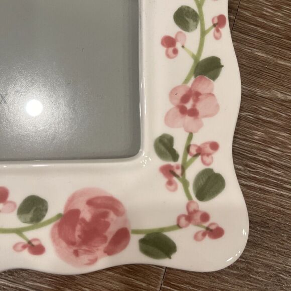 Vintage Remembrances Floral Rose Picture Frame 5 X 7 Cottage Core Shabby Chic - Picture 4 of 8
